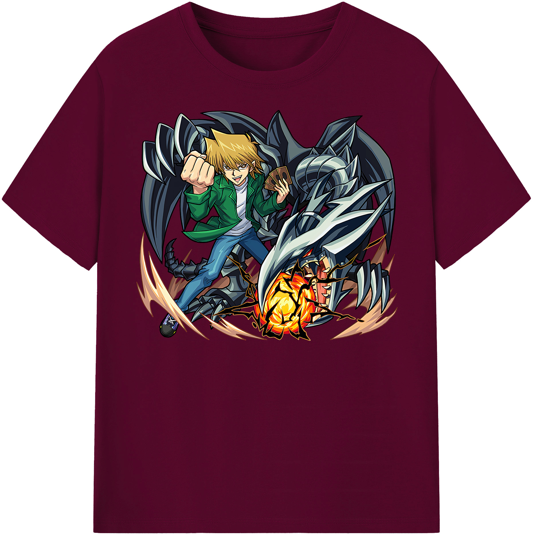 （画像用） 遊☆戯☆王 Yu-Gi-Oh! レディースカジュアルプリントTシャツ（綿100％）